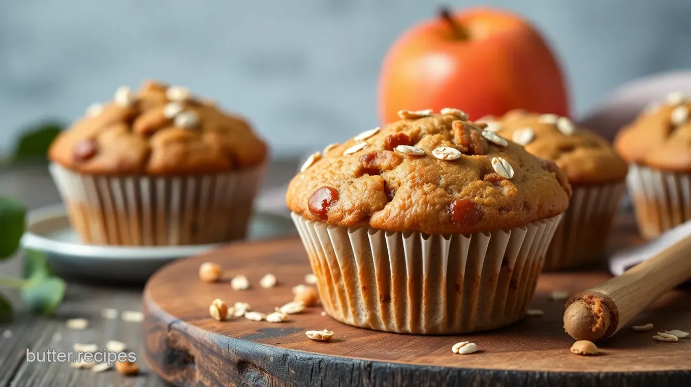 Apple Cinnamon Oat Muffins