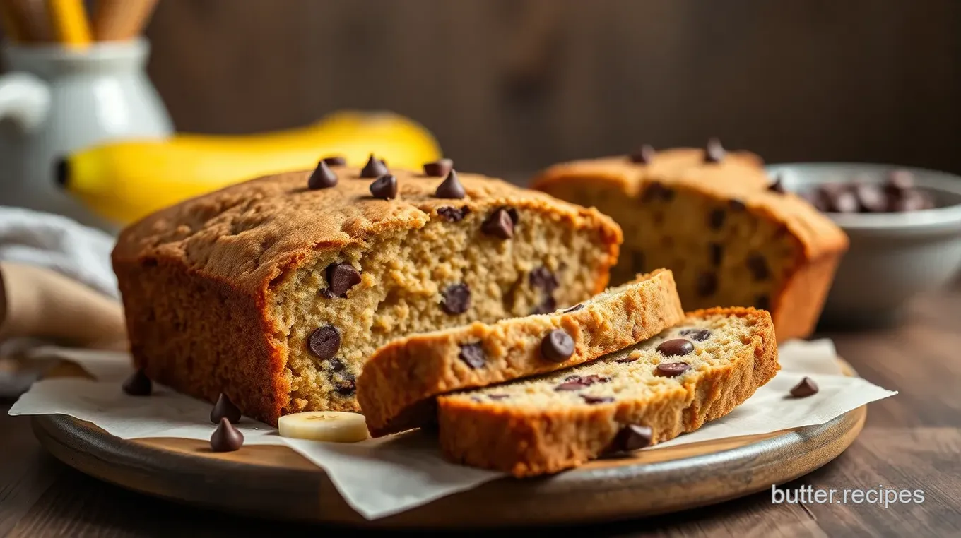 Deliciously Easy Banana Chocolate Chip Bread