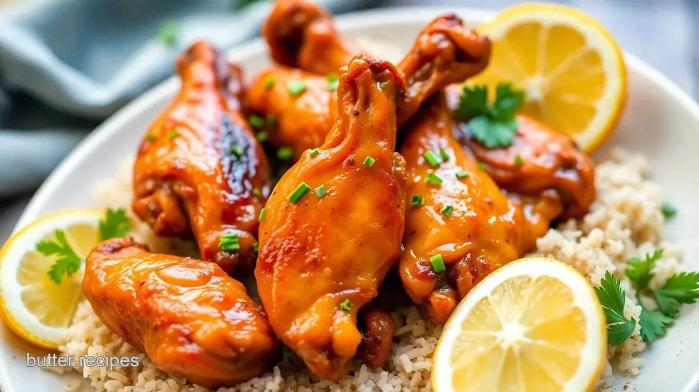 Butter and Garlic Chicken Wings