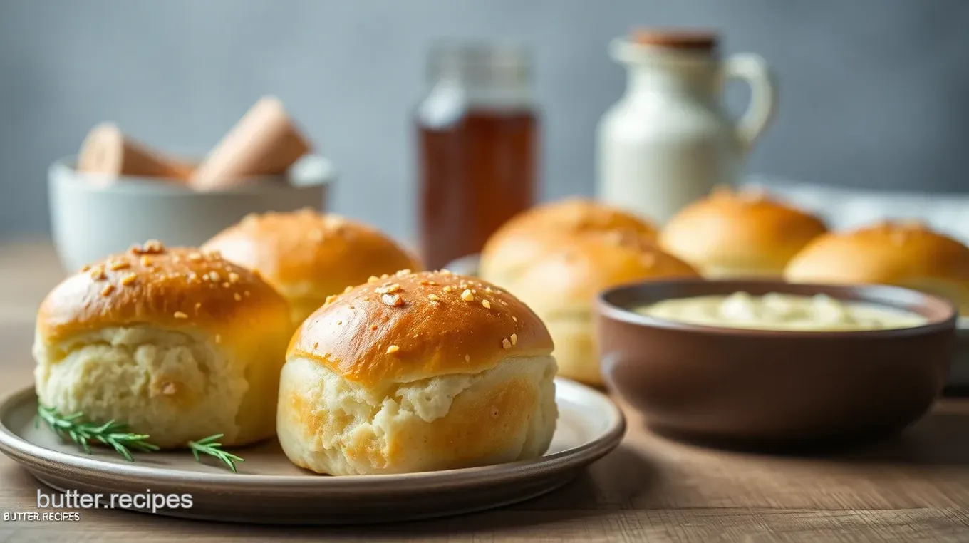 Bake Garlic Butter Dinner Rolls