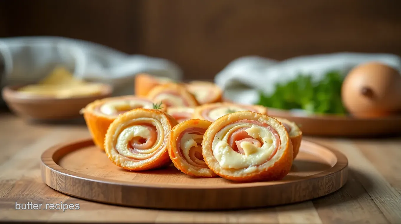 Ham and Swiss Crescent Roll Pinwheels