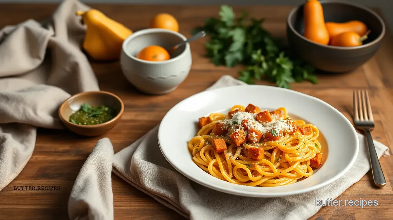 Roasted Butternut Squash Pasta Delight