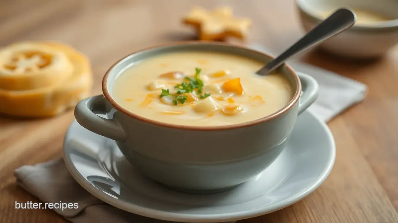 Cheesy Comfort Potato Soup Delight