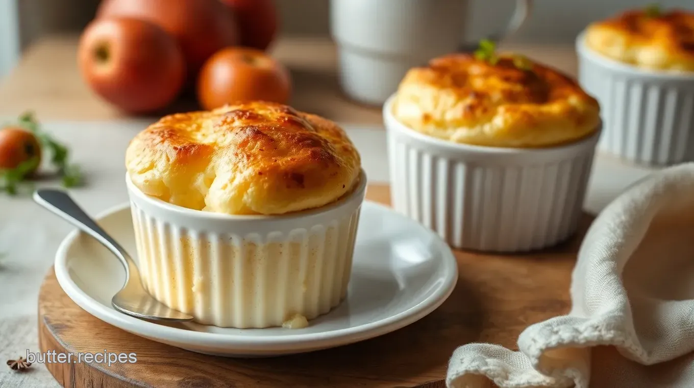 Cheesy Potato Soufflé Delight