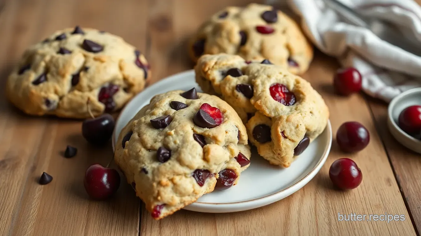 Chocolate Chip & Cherry Scones Delight