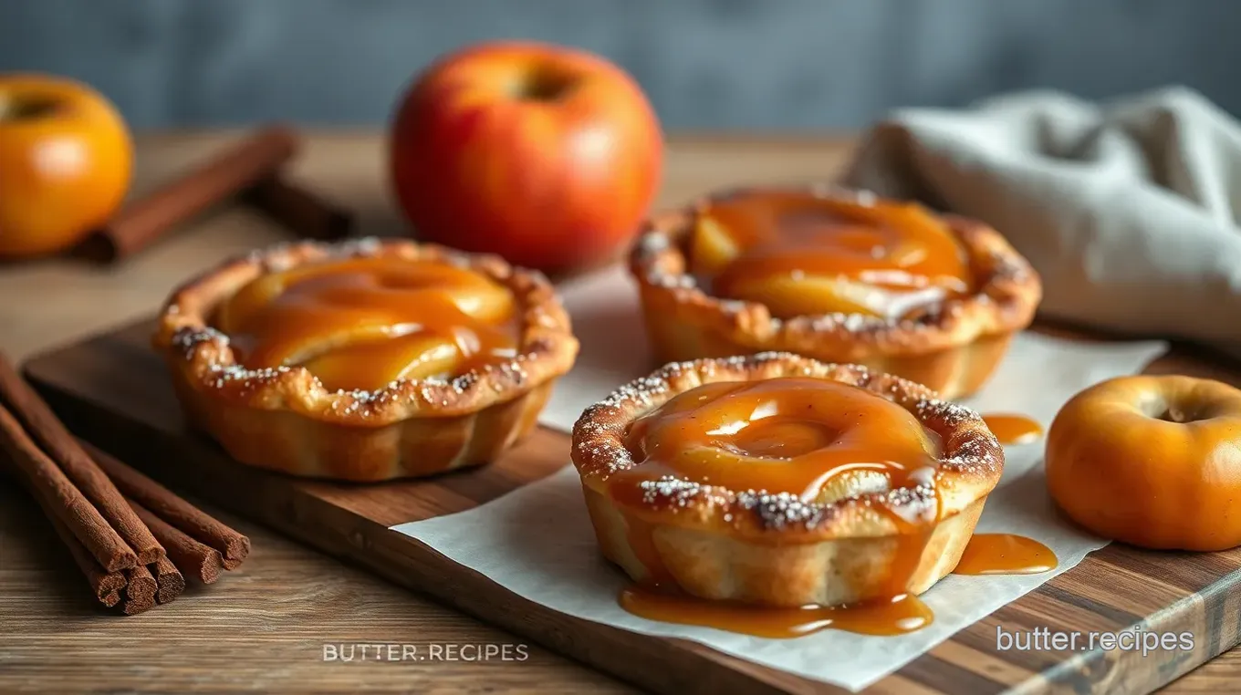 Cinnamon Sugar Apple Pastries with Caramel