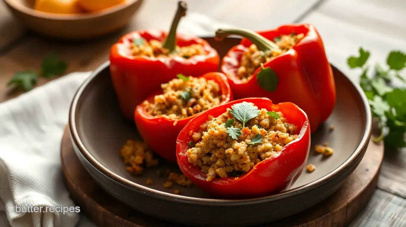 Bake Stuffed Bell Peppers with Quinoa Goodness