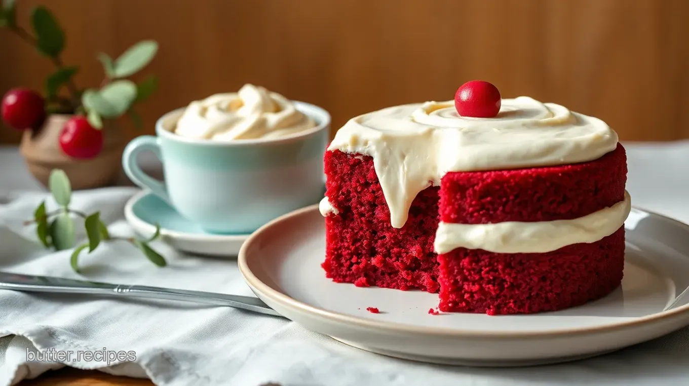 Crimson Velvet Delight Cake