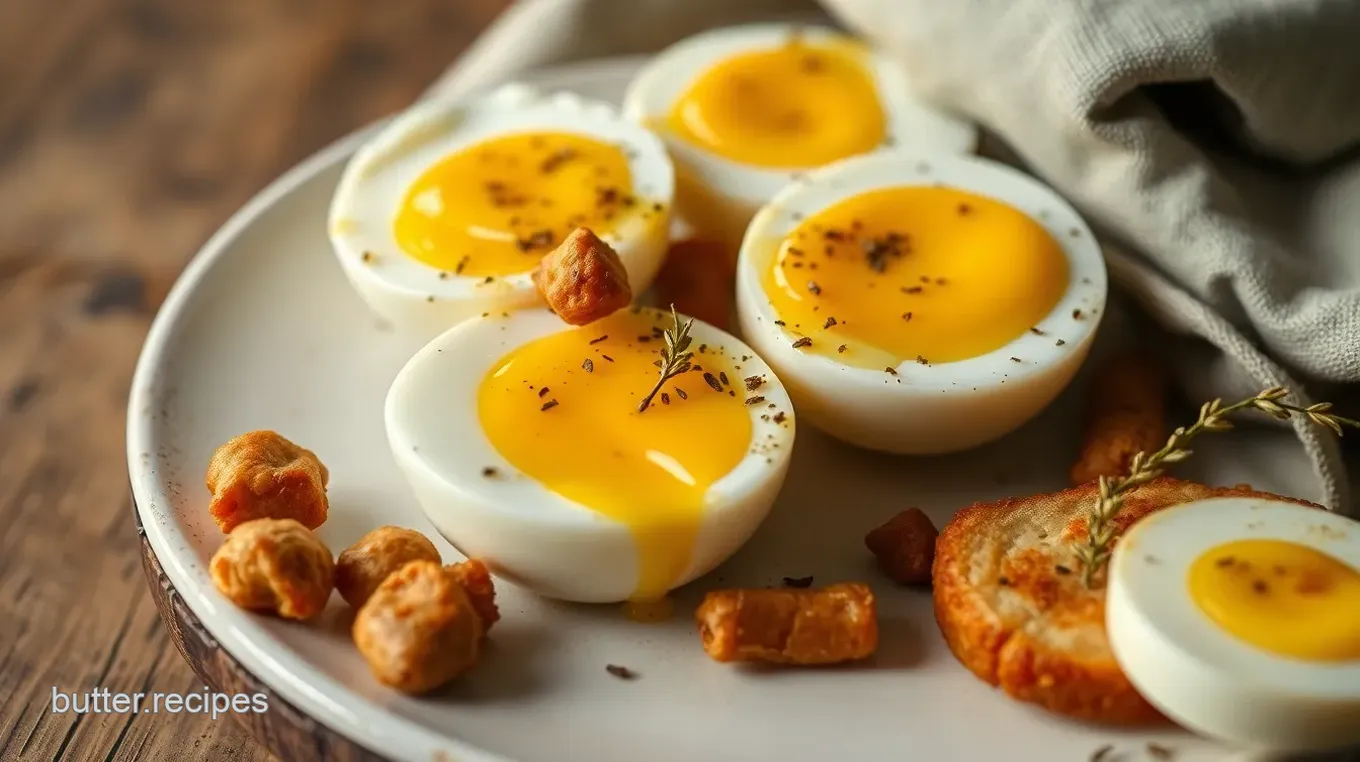 Decadent Boiled Eggs with Truffle Oil & Crispy Soldiers