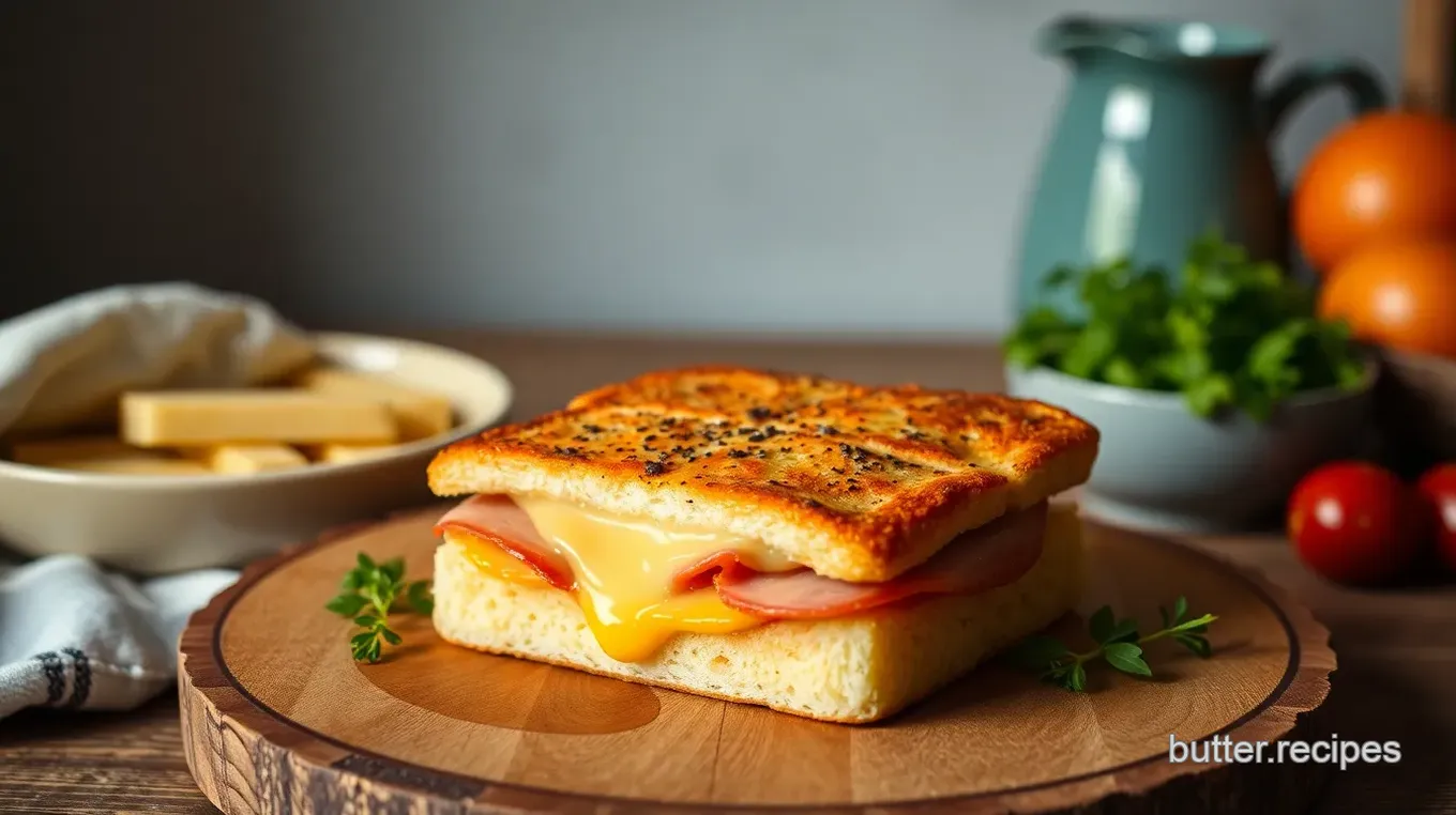 Baked Ham Cheese Croque Monsieur Delight