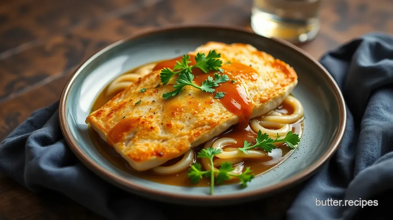 Sautéed Chicken Paillard with Sherry Sauce