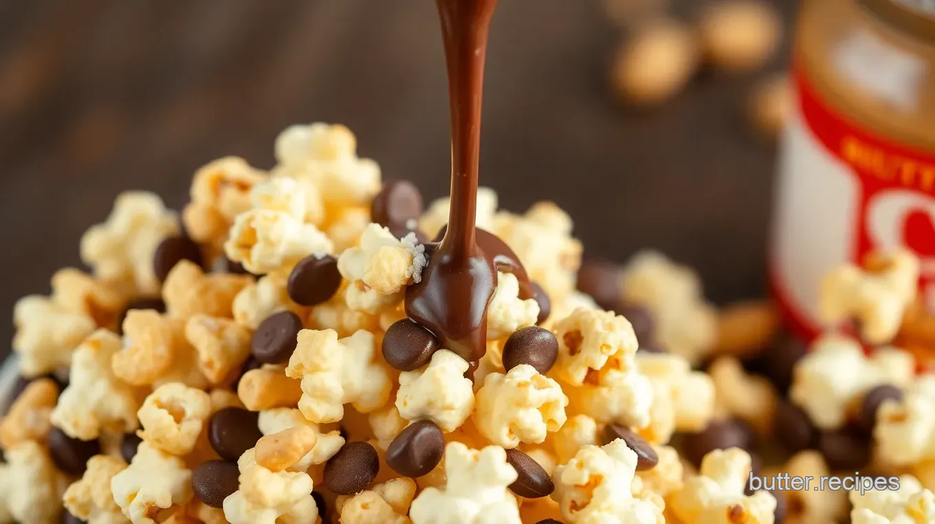 Chocolate Peanut Butter Popcorn Recipe