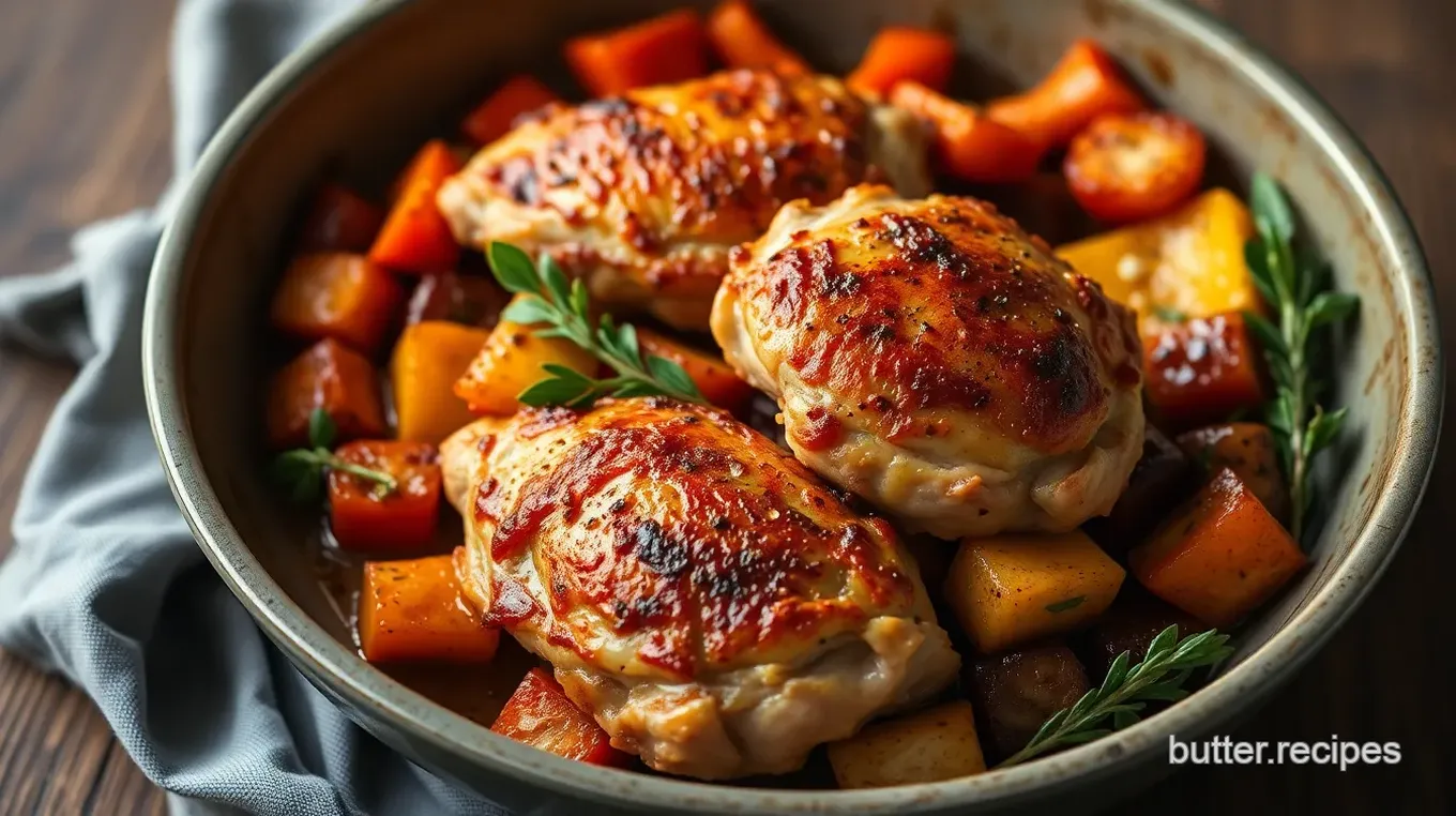 Flavorful Chicken Thighs with Veggies