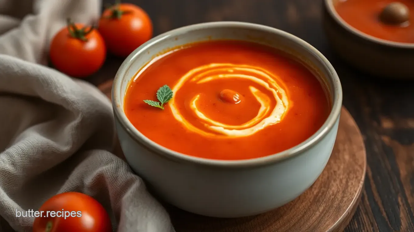 Hot Creamy Tomato Soup Delight