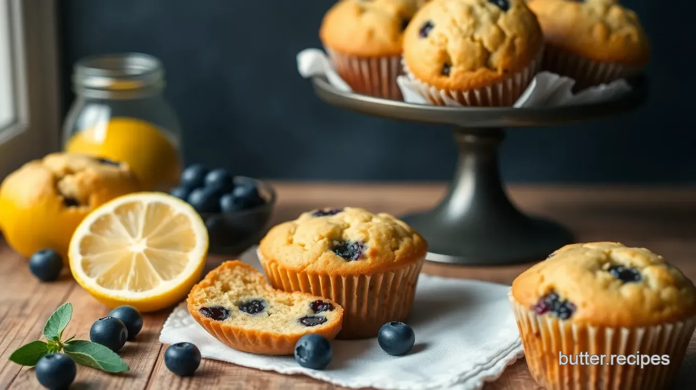 Lemon Blueberry Muffins Delight