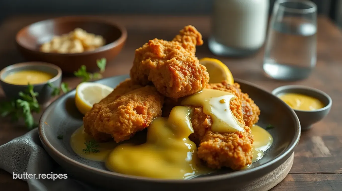 Fried Chicken Lemon Butter Delight