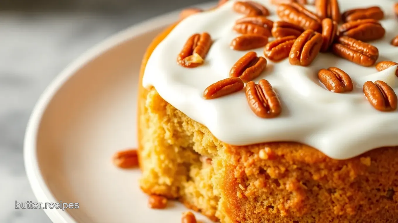 Butter Pecan Praline Poke Cake