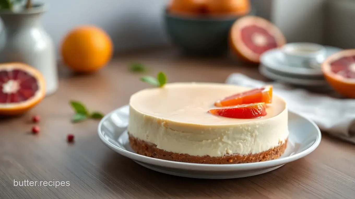 No Bake Blood Orange Cheesecake Delight