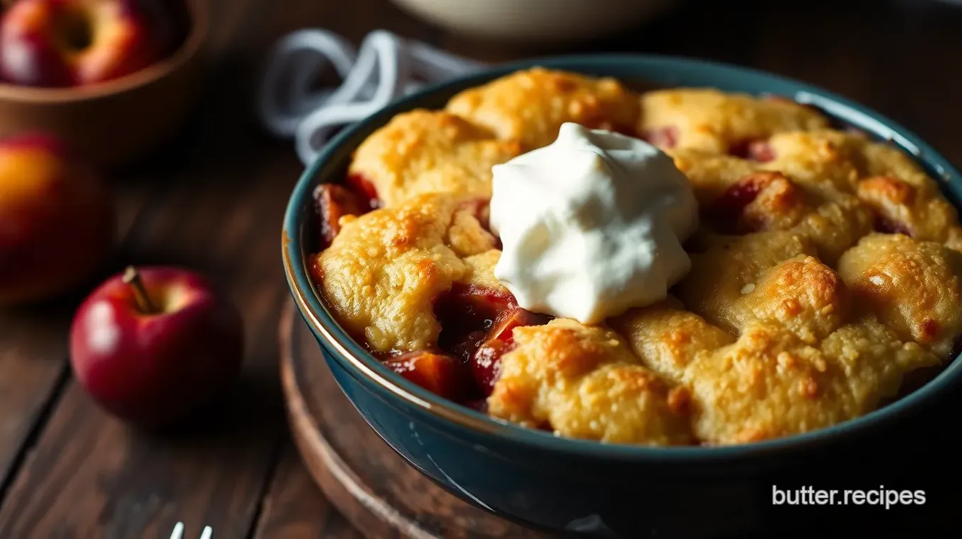 Oven-Baked Plum Cobbler Delight