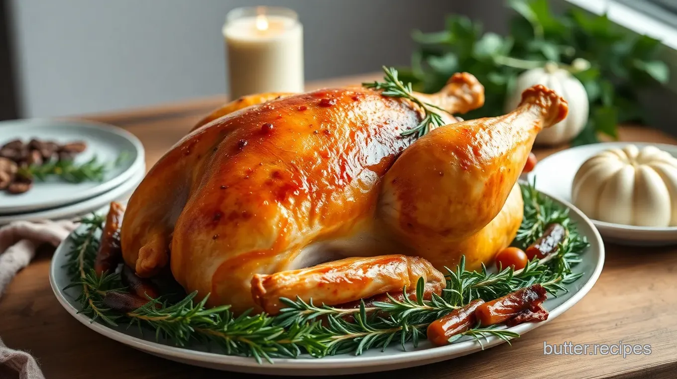 Roasted Turkey with Fresh Herbs Delight