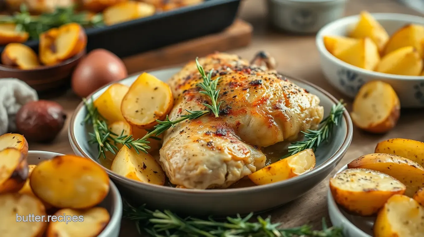 Rosemary Lemon Chicken & Potatoes Delight