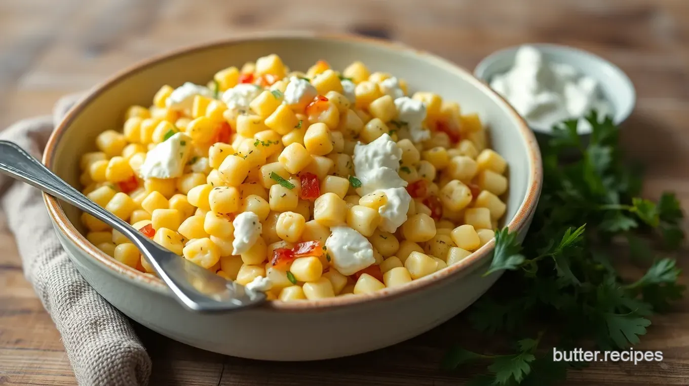 Corn & Cottage Cheese Salad with Mango