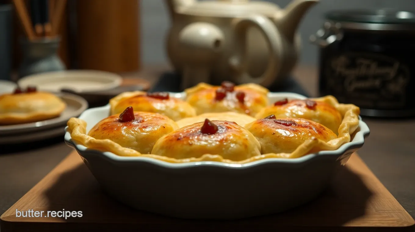 Savory Beef and Onion Pies with Pomegranate Molasses