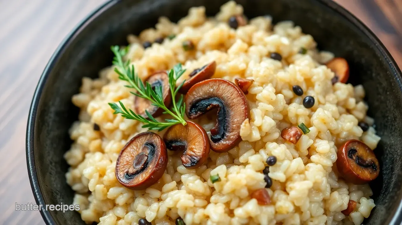 Butter Accord Risotto with Wild Mushrooms