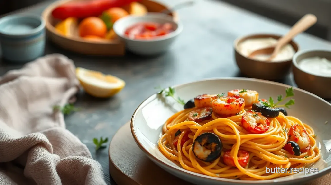 Seafood Delight Spaghetti Surprise