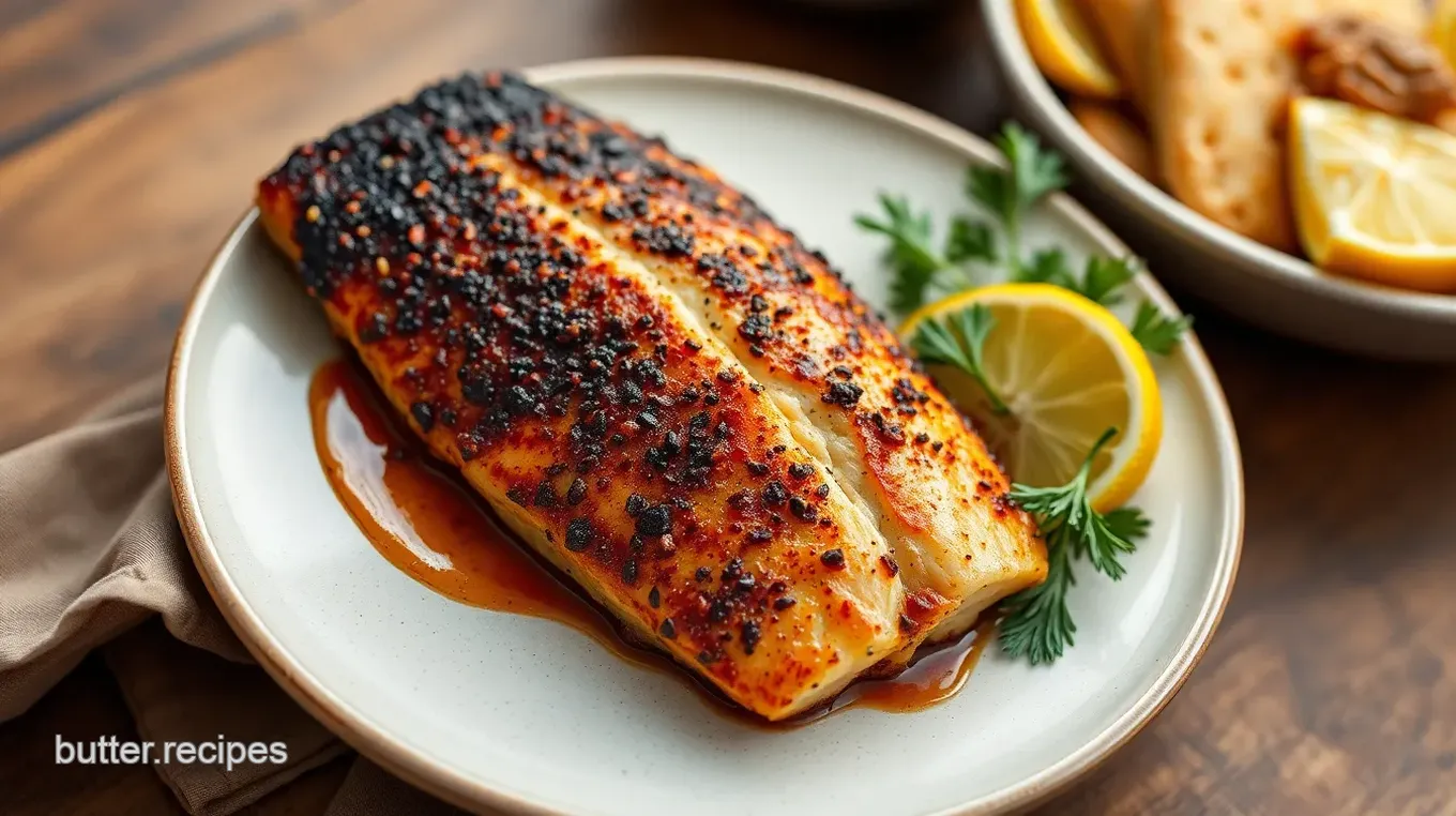 Spicy Blackened Tilapia Fillets