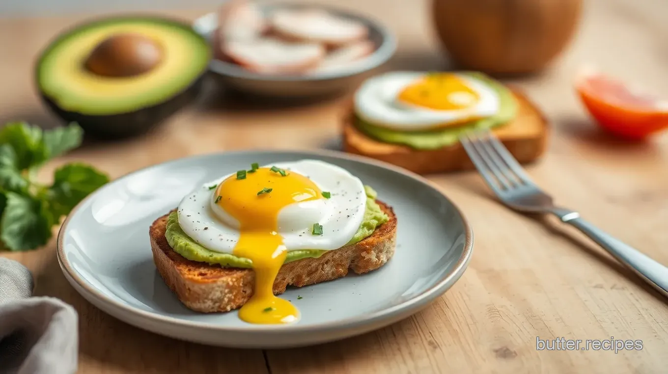 Over-Easy Egg Avocado Toast Delight