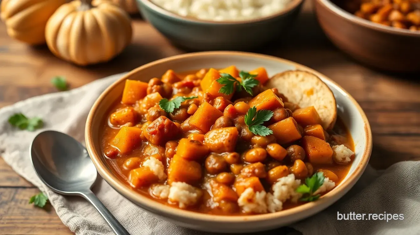 Simmered Lentil Butternut Squash Chili Delight