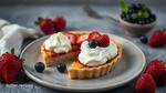 Bake Summer Berry Tart with Whipped Cream