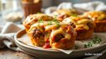 Cheesy Meatball Muffin Delights