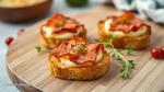 Crispy Bacon Cheese Toast Bites