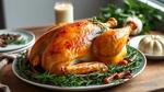 Roast Turkey with Herbs for Holiday Feast