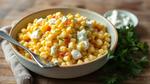 Sautéed Corn Salad with Creamy Cottage Cheese