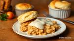 Savory Chicken Delight with Fluffy Biscuits