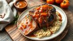 Savory Pork Roast with Persimmon Sauce