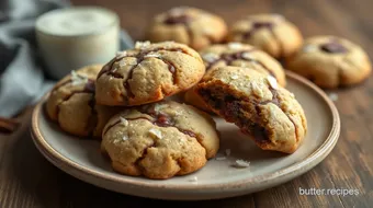 Bake Coconut Cookies with Chewy Chocolate