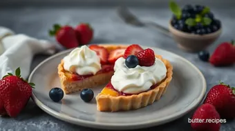 Bake Summer Berry Tart with Whipped Cream