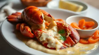 Bake Lobster with Creamy Cheese Delight