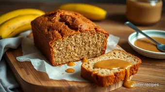 Bake Banana Bread with Caramel Delight