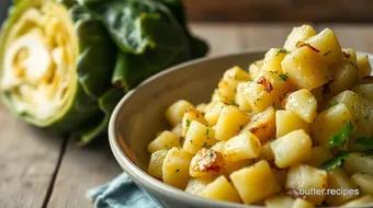 Boiled Potatoes Colcannon with Savoy Cabbage