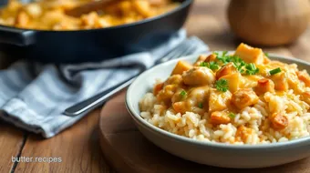 Cheesy Chicken and Rice Skillet Delight