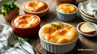 Cheesy Potato Soufflé Delight