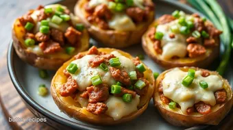 Ultimate Chorizo-Stuffed Potatoes with Jalapeño & Green Onions recipe card