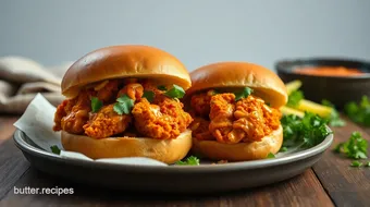 Fried Buffalo Chicken Tender Sandwiches