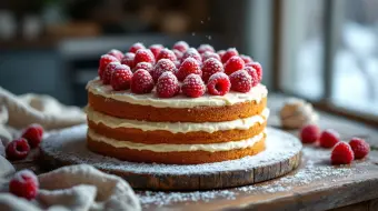 Frostbitten Raspberry Cake Recipe