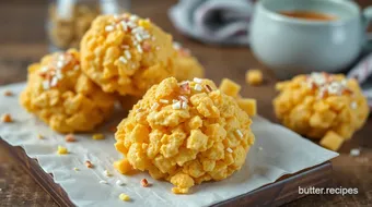 Golden Cornflake Delights with Sprinkles